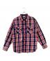 LEVI'S REDTAB（リーバイスレッドタブ）の古着「長袖シャツ」｜ネイビー×レッド