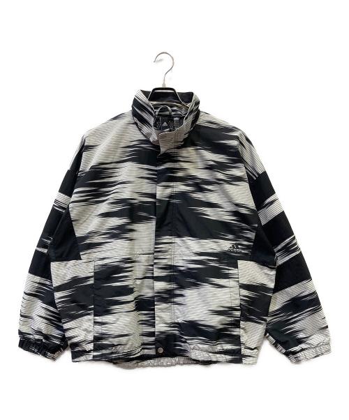 adidas（アディダス）adidas (アディダス) ナイロンジャケット ブラック×ホワイト サイズ:SIZE Lの古着・服飾アイテム