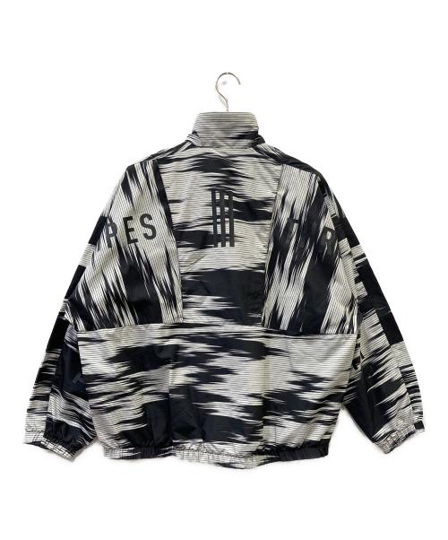 adidas（アディダス）adidas (アディダス) ナイロンジャケット ブラック×ホワイト サイズ:SIZE Lの古着・服飾アイテム