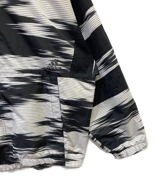 adidas（アディダス）adidas (アディダス) ナイロンジャケット ブラック×ホワイト サイズ:SIZE Lの古着・服飾アイテム
