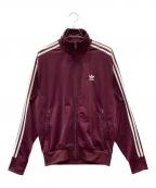 adidasアディダス）の古着「アディカラー クラシックス ファイヤーバード トラックトップ」｜エンジ×ホワイト