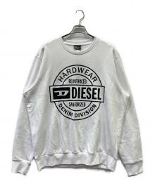 DIESEL（ディーゼル）の古着「クルーネックスウェット」｜ホワイト