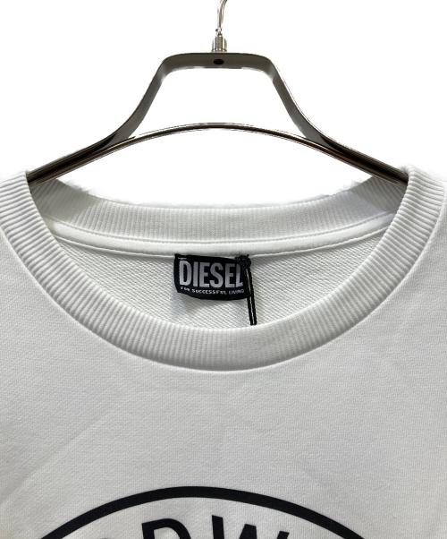 DIESEL（ディーゼル）DIESEL (ディーゼル) クルーネックスウェット ホワイト サイズ:XXL 未使用品の古着・服飾アイテム