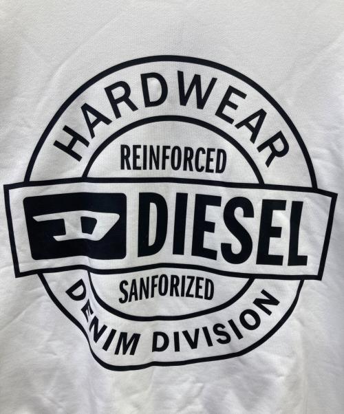 DIESEL（ディーゼル）DIESEL (ディーゼル) クルーネックスウェット ホワイト サイズ:XXL 未使用品の古着・服飾アイテム