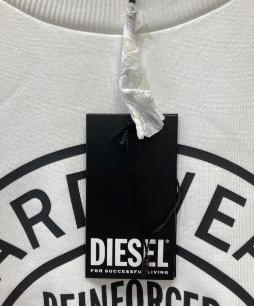 DIESEL（ディーゼル）DIESEL (ディーゼル) クルーネックスウェット ホワイト サイズ:XXL 未使用品の古着・服飾アイテム