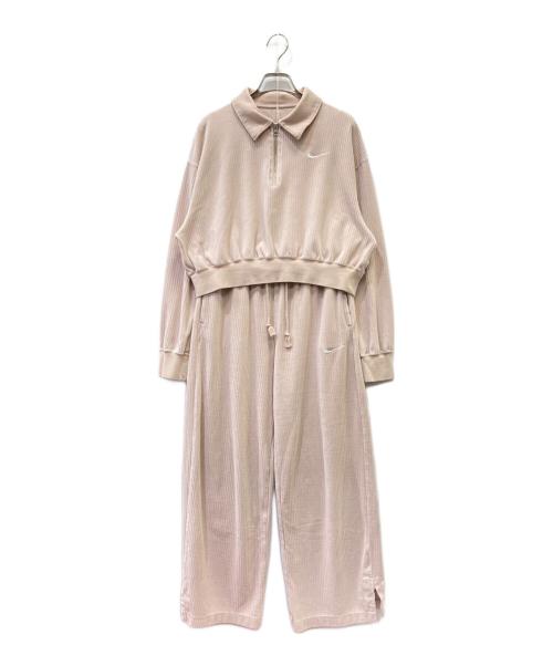 NIKE（ナイキ）NIKE (ナイキ) ベロアクロップド セットアップ ピンク サイズ:Fの古着・服飾アイテム