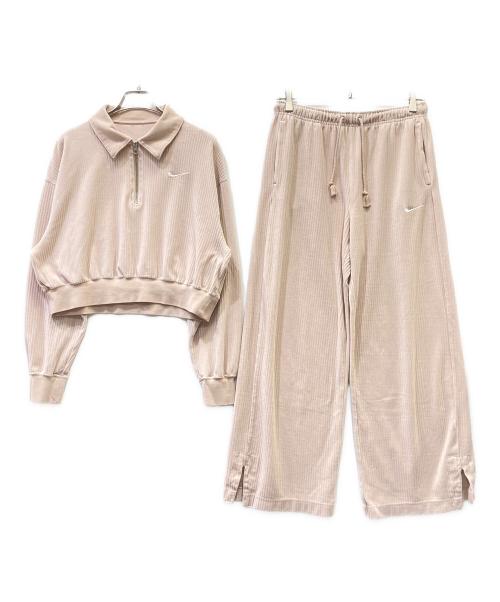 NIKE（ナイキ）NIKE (ナイキ) ベロアクロップド セットアップ ピンク サイズ:Fの古着・服飾アイテム