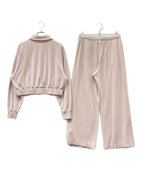NIKE（ナイキ）NIKE (ナイキ) ベロアクロップド セットアップ ピンク サイズ:Fの古着・服飾アイテム
