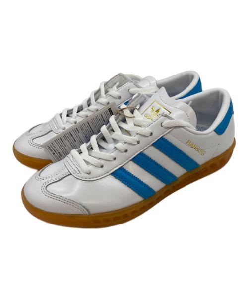 adidas（アディダス）adidas (アディダス) ローカットスニーカー スカイブルー×ホワイト サイズ:25cmの古着・服飾アイテム