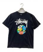 stussyステューシー）の古着「半袖カットソー」｜ブラック