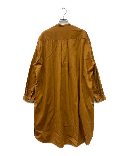 Gymphlex（ジムフレックス）Gymphlex (ジムフレックス) 長袖シャツワンピース ブラウン サイズ:FREEの古着・服飾アイテム