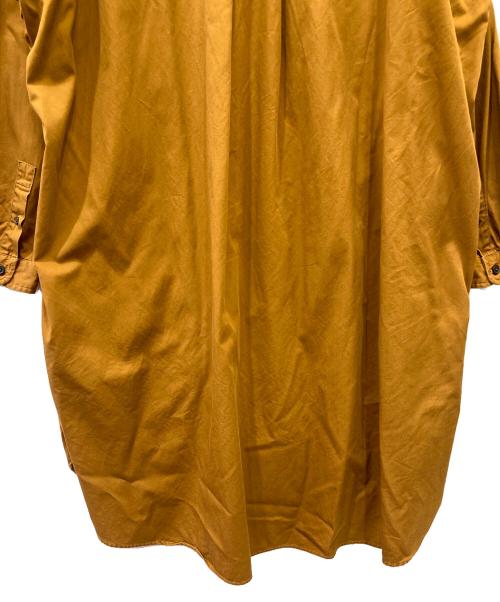 Gymphlex（ジムフレックス）Gymphlex (ジムフレックス) 長袖シャツワンピース ブラウン サイズ:FREEの古着・服飾アイテム