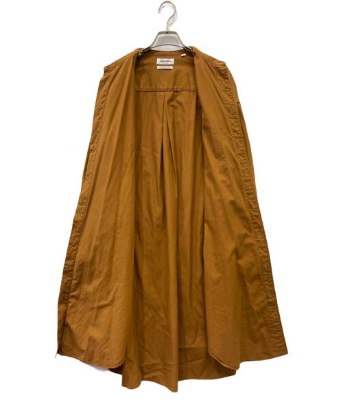 Gymphlex（ジムフレックス）Gymphlex (ジムフレックス) 長袖シャツワンピース ブラウン サイズ:FREEの古着・服飾アイテム