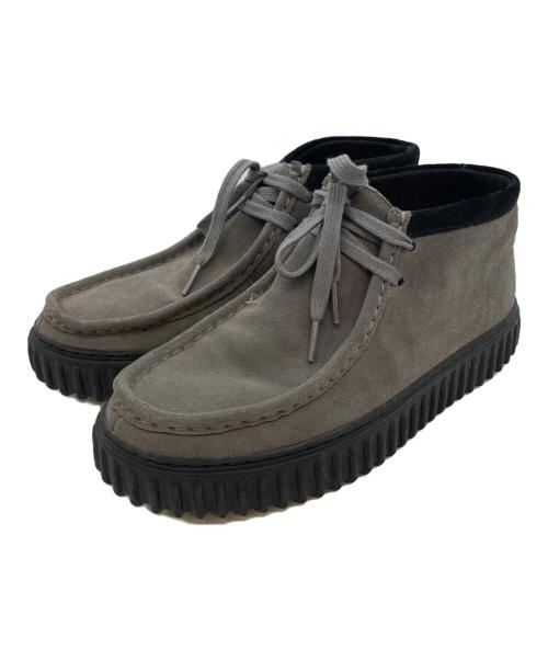 CLARKS（クラークス）CLARKS (クラークス) モカシンシューズ グレー×ブラック サイズ:25.5㎝の古着・服飾アイテム