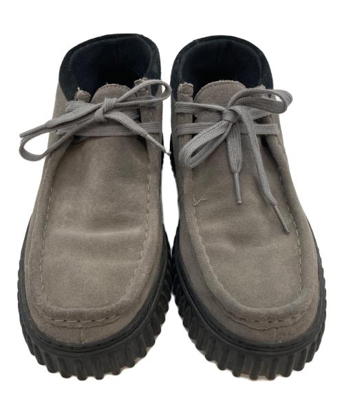 CLARKS（クラークス）CLARKS (クラークス) モカシンシューズ グレー×ブラック サイズ:25.5㎝の古着・服飾アイテム