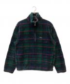 WOOLRICHウールリッチ）の古着「フリースジャケット」｜グリーン×レッド