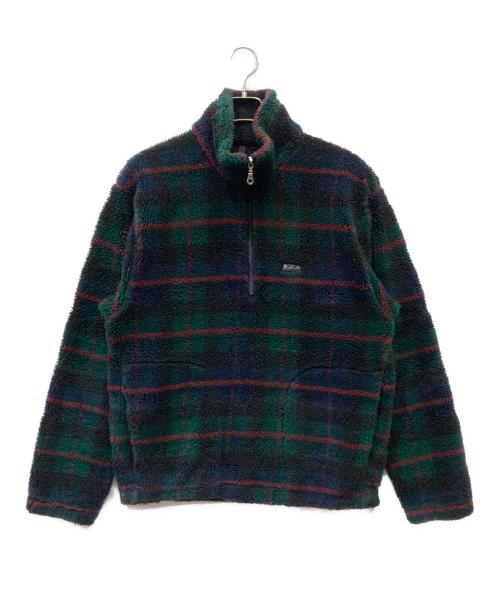 WOOLRICH（ウールリッチ）WOOLRICH (ウールリッチ) フリースジャケット グリーン×レッド サイズ:SIZE Mの古着・服飾アイテム