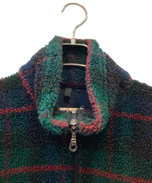 WOOLRICH（ウールリッチ）WOOLRICH (ウールリッチ) フリースジャケット グリーン×レッド サイズ:SIZE Mの古着・服飾アイテム