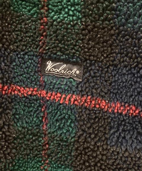 WOOLRICH（ウールリッチ）WOOLRICH (ウールリッチ) フリースジャケット グリーン×レッド サイズ:SIZE Mの古着・服飾アイテム