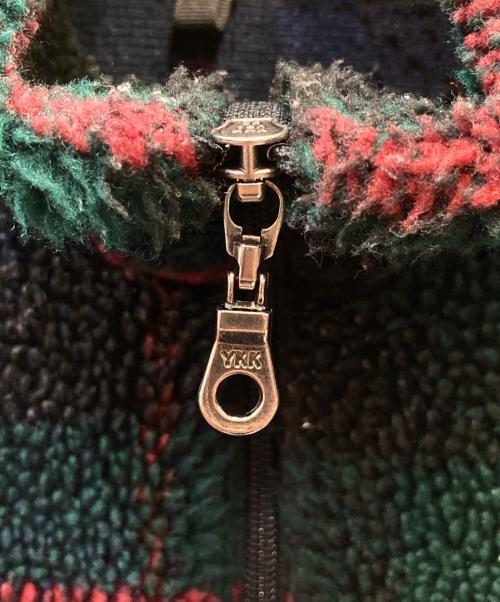 WOOLRICH（ウールリッチ）WOOLRICH (ウールリッチ) フリースジャケット グリーン×レッド サイズ:SIZE Mの古着・服飾アイテム