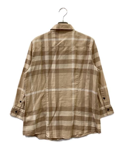 BURBERRY LONDON（バーバリーロンドン）BURBERRY LONDON (バーバリーロンドン) 長袖シャツ ブラウン サイズ:SIZE 42の古着・服飾アイテム