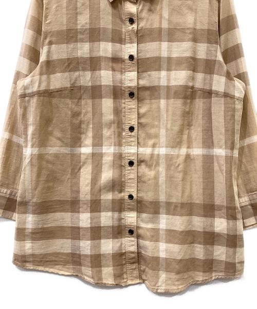 BURBERRY LONDON（バーバリーロンドン）BURBERRY LONDON (バーバリーロンドン) 長袖シャツ ブラウン サイズ:SIZE 42の古着・服飾アイテム