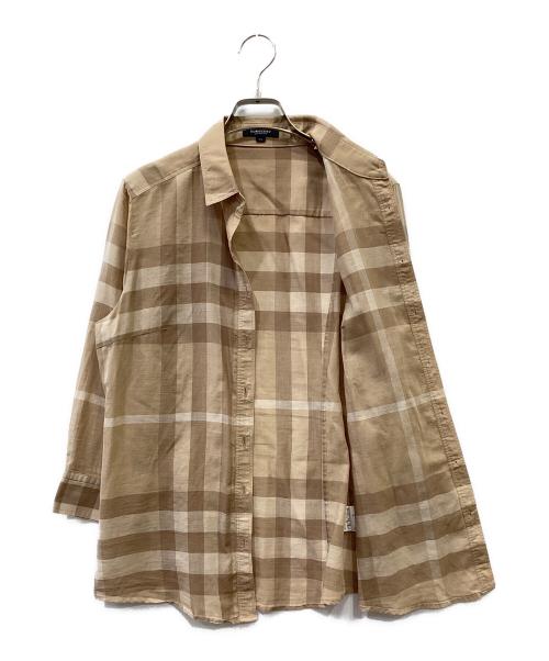 BURBERRY LONDON（バーバリーロンドン）BURBERRY LONDON (バーバリーロンドン) 長袖シャツ ブラウン サイズ:SIZE 42の古着・服飾アイテム