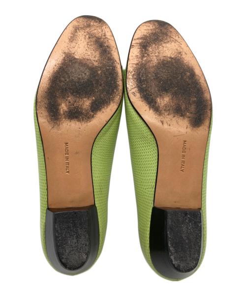 Salvatore Ferragamo（サルヴァトーレ フェラガモ）Salvatore Ferragamo (サルヴァトーレ フェラガモ) パンプス 黄緑 サイズ:SIZE 6の古着・服飾アイテム