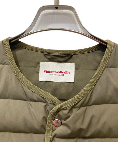 VINCENT ET MIREILLE（ヴァンソンエミレイユ）VINCENT ET MIREILLE (ヴァンソンエミレイユ) 中綿ベスト オリーブ サイズ:40の古着・服飾アイテム