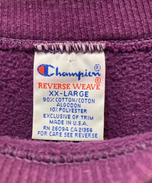 Champion REVERSE WEAVE（チャンピオン リバース ウィーブ）Champion REVERSE WEAVE (チャンピオン リバース ウィーブ) スウェット パープル サイズ:XXLの古着・服飾アイテム