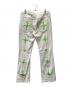 WHOVER (フーバー) フレアデニム ホワイト×グリーン サイズ:XL：12000円