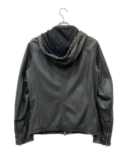 SHIPS JET BLUE（シップスジェットブルー）SHIPS JET BLUE (シップスジェットブルー) レザージャケット ブラック サイズ:SIZE Lの古着・服飾アイテム