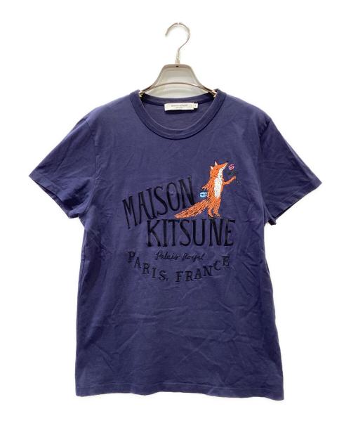 maison kitsune（メゾンキツネ）maison kitsune (メゾンキツネ) 半袖カットソー ネイビー サイズ:Mの古着・服飾アイテム