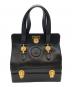 GIANNI VERSACE（ジャンニ・ヴェルサーチ）の古着「２段バニティバッグ」｜ブラック×ゴールド