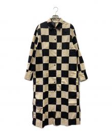 marimekko（マリメッコ）の古着「長袖ワンピース」｜ブラック×ベージュ