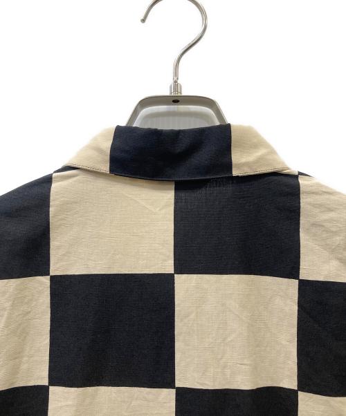 marimekko（マリメッコ）marimekko (マリメッコ) 長袖ワンピース ブラック×ベージュ サイズ:size 36の古着・服飾アイテム
