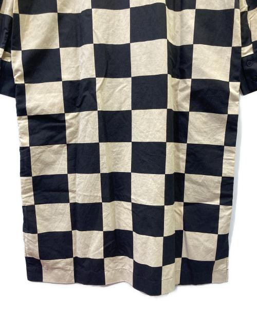 marimekko（マリメッコ）marimekko (マリメッコ) 長袖ワンピース ブラック×ベージュ サイズ:size 36の古着・服飾アイテム