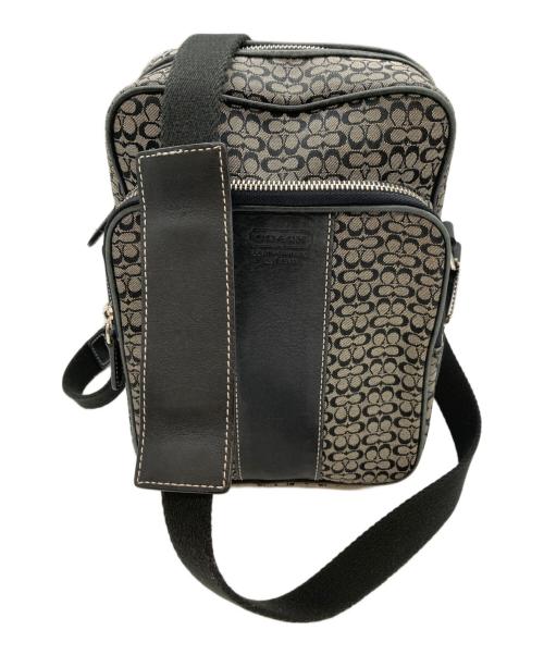 COACH（コーチ）COACH (コーチ) ショルダーバッグ グレー×ブラックの古着・服飾アイテム