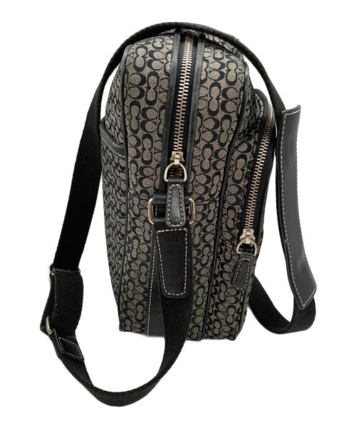 COACH（コーチ）COACH (コーチ) ショルダーバッグ グレー×ブラックの古着・服飾アイテム