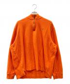 RALPH LAURENラルフローレン）の古着「ハーフジップスウェット」｜オレンジ