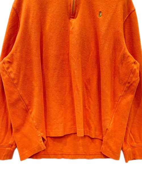 RALPH LAUREN（ラルフローレン）RALPH LAUREN (ラルフローレン) ハーフジップスウェット オレンジ サイズ:XLの古着・服飾アイテム