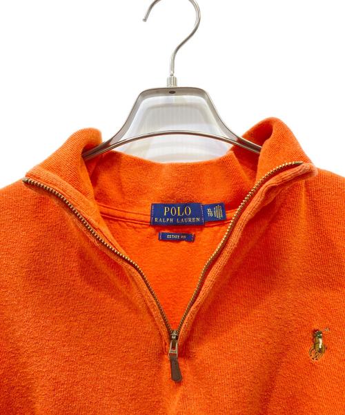 RALPH LAUREN（ラルフローレン）RALPH LAUREN (ラルフローレン) ハーフジップスウェット オレンジ サイズ:XLの古着・服飾アイテム