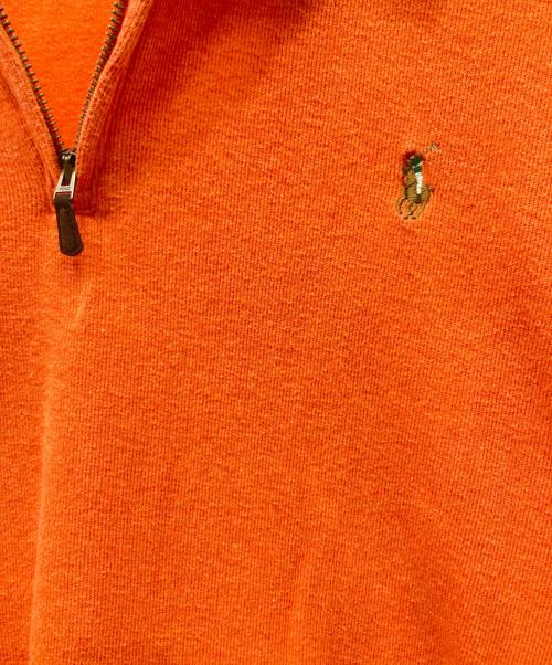 RALPH LAUREN（ラルフローレン）RALPH LAUREN (ラルフローレン) ハーフジップスウェット オレンジ サイズ:XLの古着・服飾アイテム