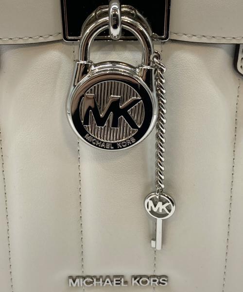 MICHAEL KORS（マイケルコース）MICHAEL KORS (マイケルコース) 2WAYバッグ ホワイトの古着・服飾アイテム
