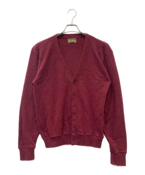 Sears（シアーズ）Sears (シアーズ) 薄手カーディガン レッド サイズ:SIZE Mの古着・服飾アイテム