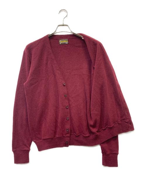 Sears（シアーズ）Sears (シアーズ) 薄手カーディガン レッド サイズ:SIZE Mの古着・服飾アイテム