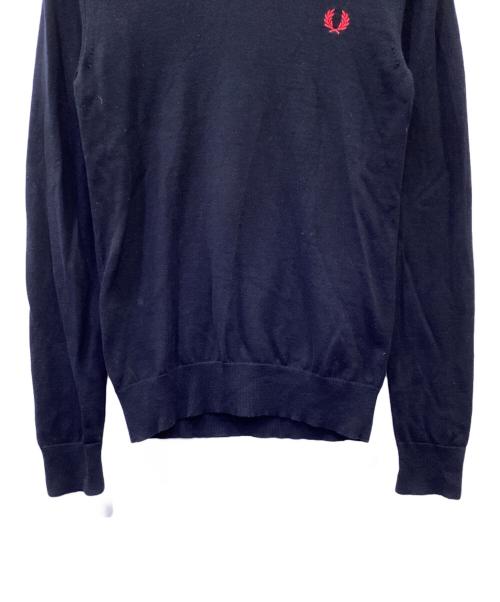 FRED PERRY（フレッドペリー）FRED PERRY (フレッドペリー) 厚手ニット ブラック サイズ:XSの古着・服飾アイテム