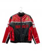 Ferrariフェラーリ）の古着「フェイクレザージャケット」｜レッド×ブラック