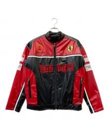 Ferrari（フェラーリ）の古着「フェイクレザージャケット」｜レッド×ブラック