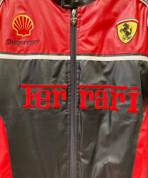Ferrari（フェラーリ）Ferrari (フェラーリ) フェイクレザージャケット レッド×ブラック サイズ:Mの古着・服飾アイテム